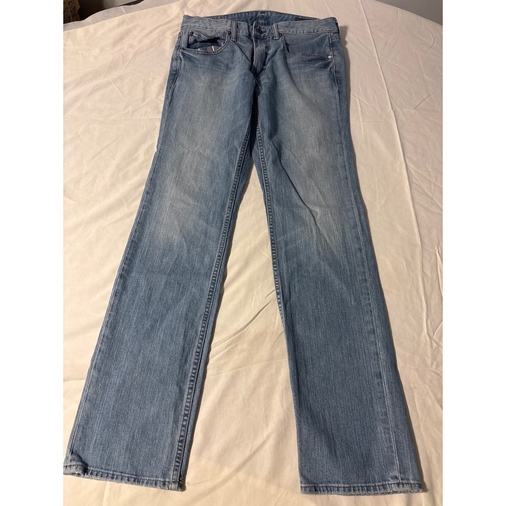 Bonobos Straight Leg slim‎ Jeans Mens 32/34 Light Wash Excellent Denim Casual